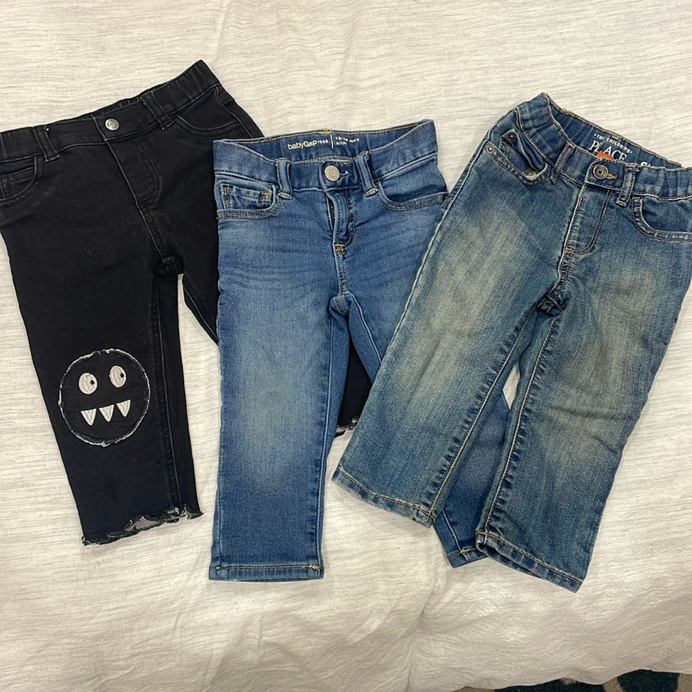 Boys Jean Lot 3 jeans- GAP, The Children’s Place and more- Size 2T 18-24 months